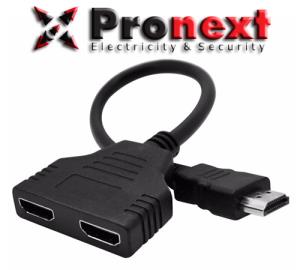 Cable HDMI Macho a 2 HDMI Hembra Pronext (HDMI SPLITTER X 2)