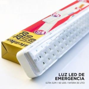 Luz de Emergencia Portatil 2020 Litio LED Ultra Slim Atomlux 60 Leds