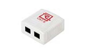 Roseta Doble Cat6 ReguVolt (RV-ROSETA-2U6)