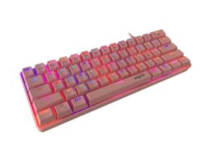 Teclado Gamer Mecanico RGB Nisuta (NS-KBGZ61P) Rosa