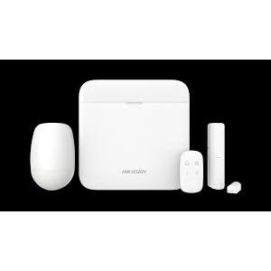 Kit Alarma Inalámbrica Hikvision AX PRO SIN 4G 1PIR/1 Sensor Magnetico/1 Llavero/1 Panel (DS-PWA48-Kit-WB(ARG))