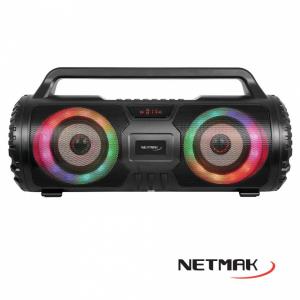 Parlante Bluetooth Netmak RGB Led Lights (NM-N57) - 50% OFF