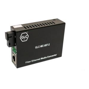 Conversor Single de Fibra Optica GLC (GLC-MC-007-2) Con Fuente