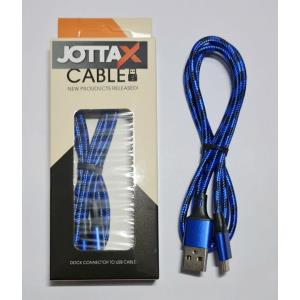 Cable USB a Micro USB 1 Mt Trenzado 2A Jottax AZUL (IN13-MR) 21001IC06011920F