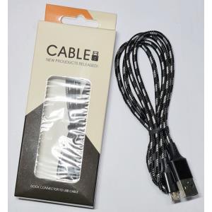 Cable USB a Lighting 1 Mt Trenzado 2A Jottax NEGRO (IN13-IP) 21001IC06011920F
