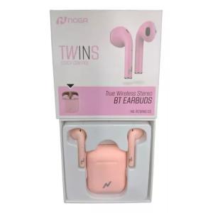 Auricular Bluetooth Noga Twins (NG-BTWINS 5S) ROSA