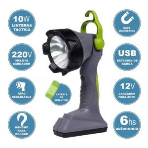Linterna Led Tactica Profesional Atomlux Bateria Recargable (8020) 50% OFF