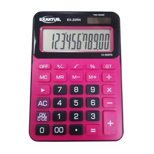 Calculadora Exaktus EX-20RN Roja/Negra