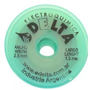 Malla Desoldado 2.5mmX1.5mm d/Cobre Delta (MALLA)