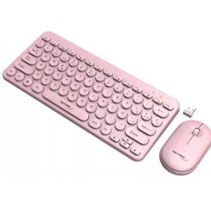Teclado + Mouse Inalambrico Netmak Rosa (NM-KB850-P)