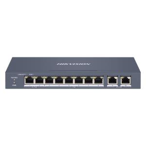 Swicht 8 Puerto +2 Hikvision (DS-3E1310HP-EI)