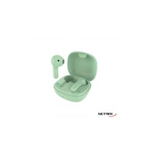 Auricular Bluetooth TWS Touch Netmak (NM-MIKO-G) Grenn