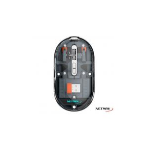 Mouse Inalambrico Transparente 2.4Ghz/Bt5.0 Gris (NM-M670-S)
