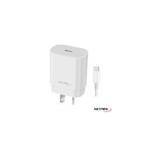 Cargador Usb-C Pd 30w con Cable Tipo-C Netmak (NM-CP2)