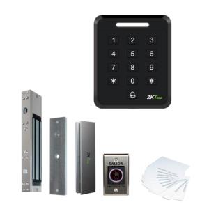 Kit IP Zkteco SA40 + Tarjeta+ Boton + Cerradura S/F (KIT-SA40E)