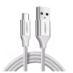 Cable Usb a Usb-C 1m Niquelado Blanco Ugreen (US287) 60121