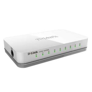 Switch D-Link 8 Puertos 10/100 Mbps (DGS-1008A)