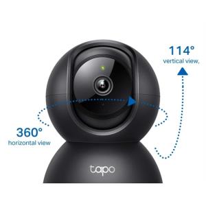 Camara IP Full HD TP-Link Tapo C201 Motorizada Negra