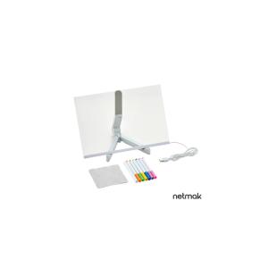 Pizarra de Acrlico Lumi 4000K con Marcadores Netmak (NM-PM104)