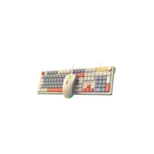 Teclado + Mouse Minimalista Led Netmak (NM-TM34)