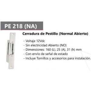Cerradura Electrica de Pestillo Pronext PE-218 (NA) Sin Energia Cerrada