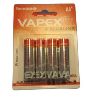 Pila Vapex Alcalina AAA Blister X4 1.5V (LR03)