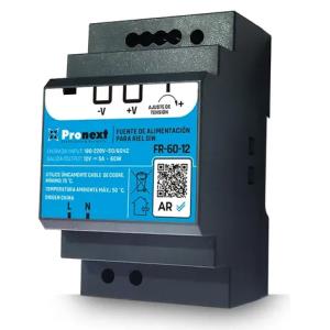 Fuente De Alimentacion Power Switching Riel Din 12v 60w 5a Pronetx (FR-60-12)