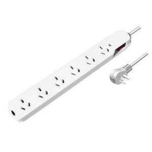Zapatilla 6 Tomas 220v c/Prteccion 1.5mts Kelyx