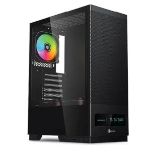 Gabinete Solarmax Mid Tower 3x120mm Vidrio Templado Negro (CM-B8202S) (IC04184726A)