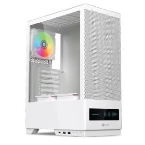Gabinete Solarmax Mid Tower 3x120mm Vidrio Templado Blanco (CM-W8202S) (IC04184726A)
