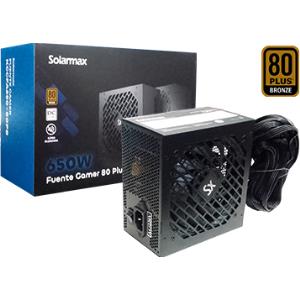 Fuente Solarmax 650w 80 Plus Bronze Negro (KC-CFA-650-80PBB) (IC04184726A)