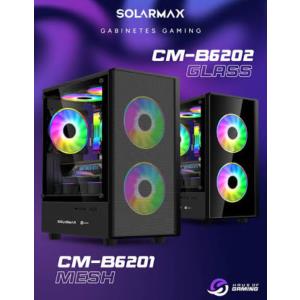 Gabinete Gamer Solarmax Vidrio Templado Vidrio Frontal (CM-B6202) (IC04184726A)