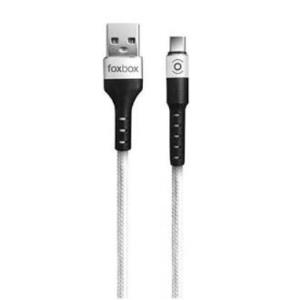 Cable Usb a Lightning 1m Blanco Foxbox Round
